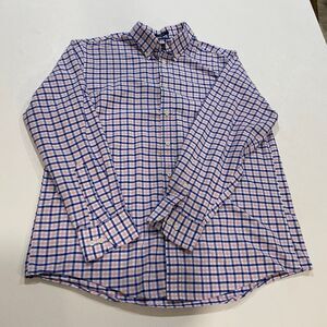 Dockers Battery & Street Plaid Button Down Shirt Stretch Classic Fit Size L